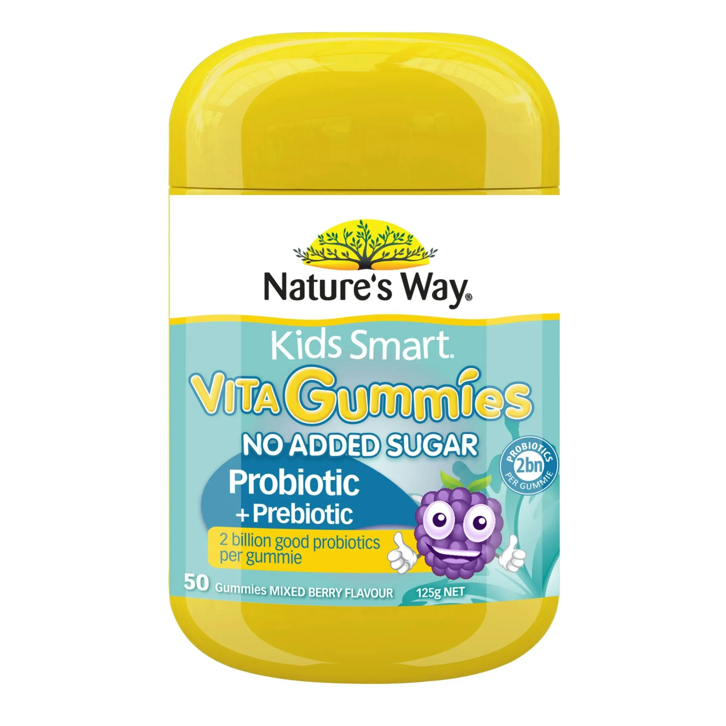 Nature's Way Kids Smart Vita Gummies Probiotic + Prebiotic 50 Pastilles