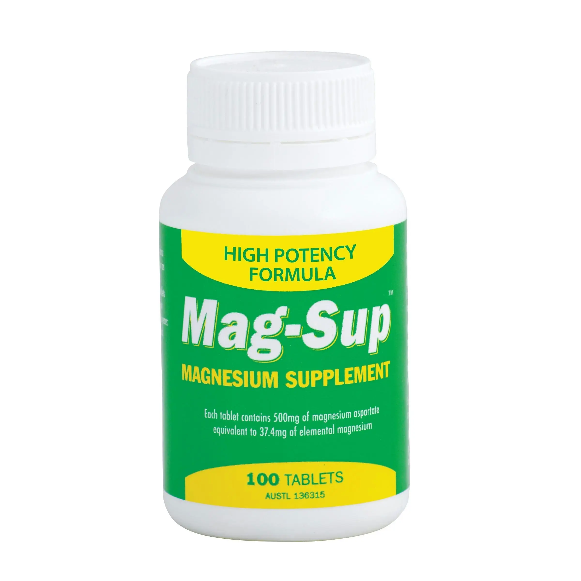 MAG-Sup Magnesium Supplement 100 Tablets