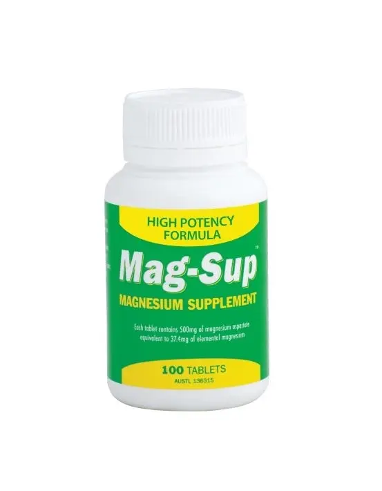 MAG-Sup Magnesium Supplement 100 Tablets