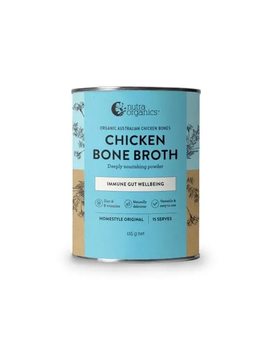 Nutra Organics Chicken Bone Broth Homestyle Original 125g