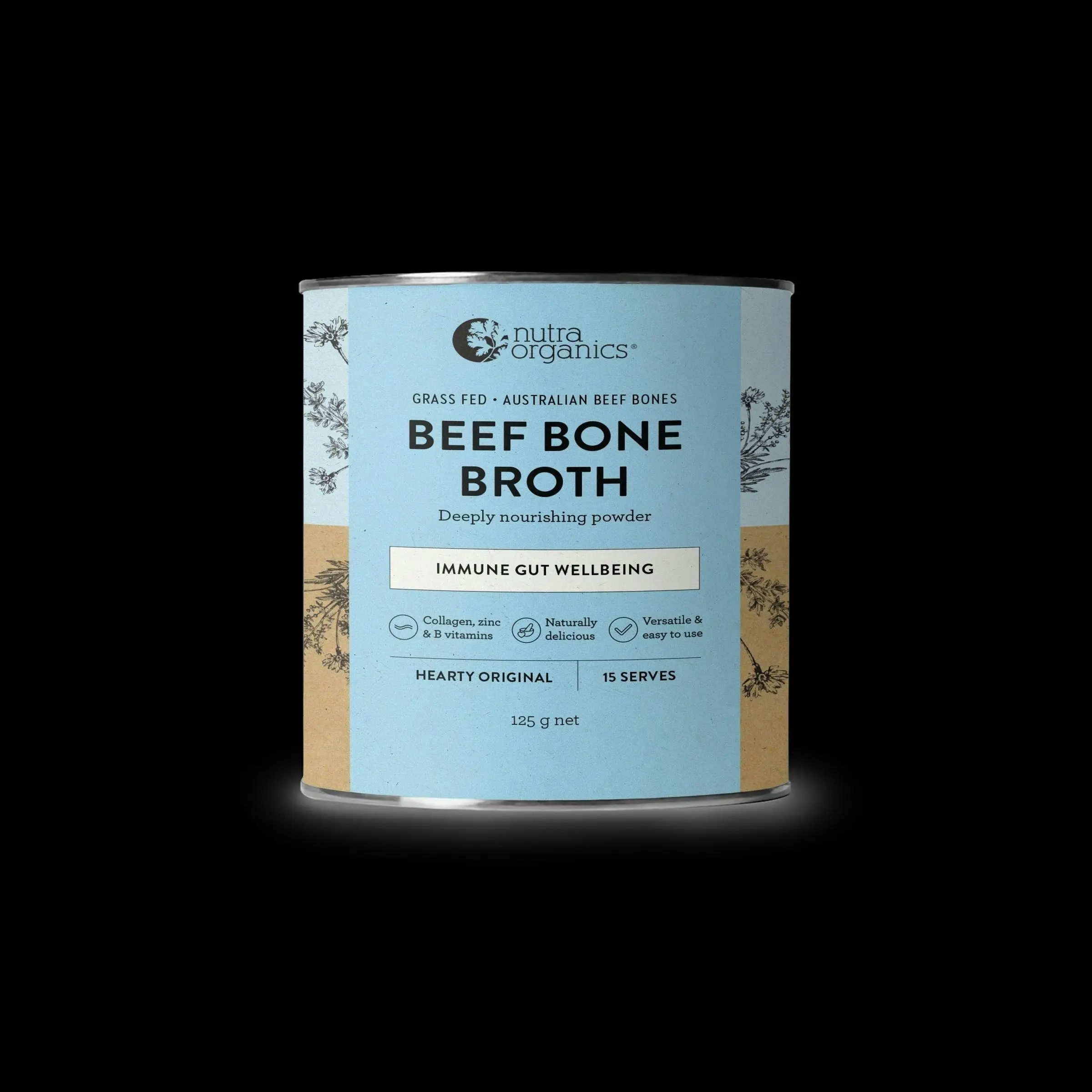 Nutra Organics Beef Bone Broth Hearty Original 125g