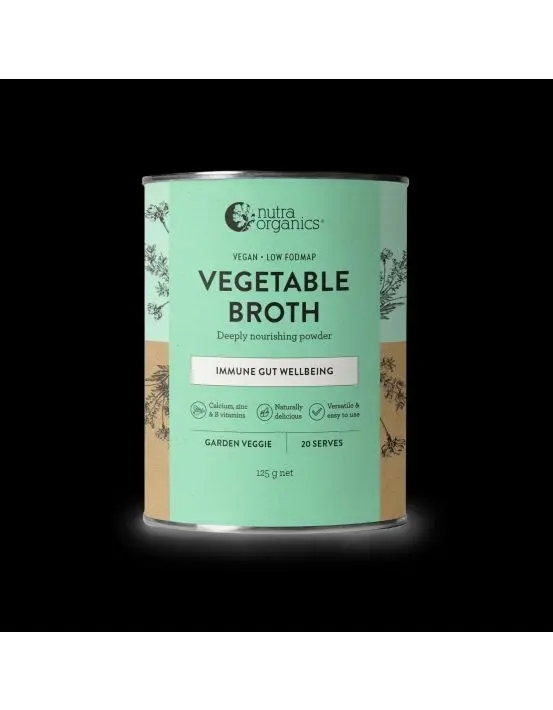 Nutra Organics Vegetable Broth Garden Veggie 125g