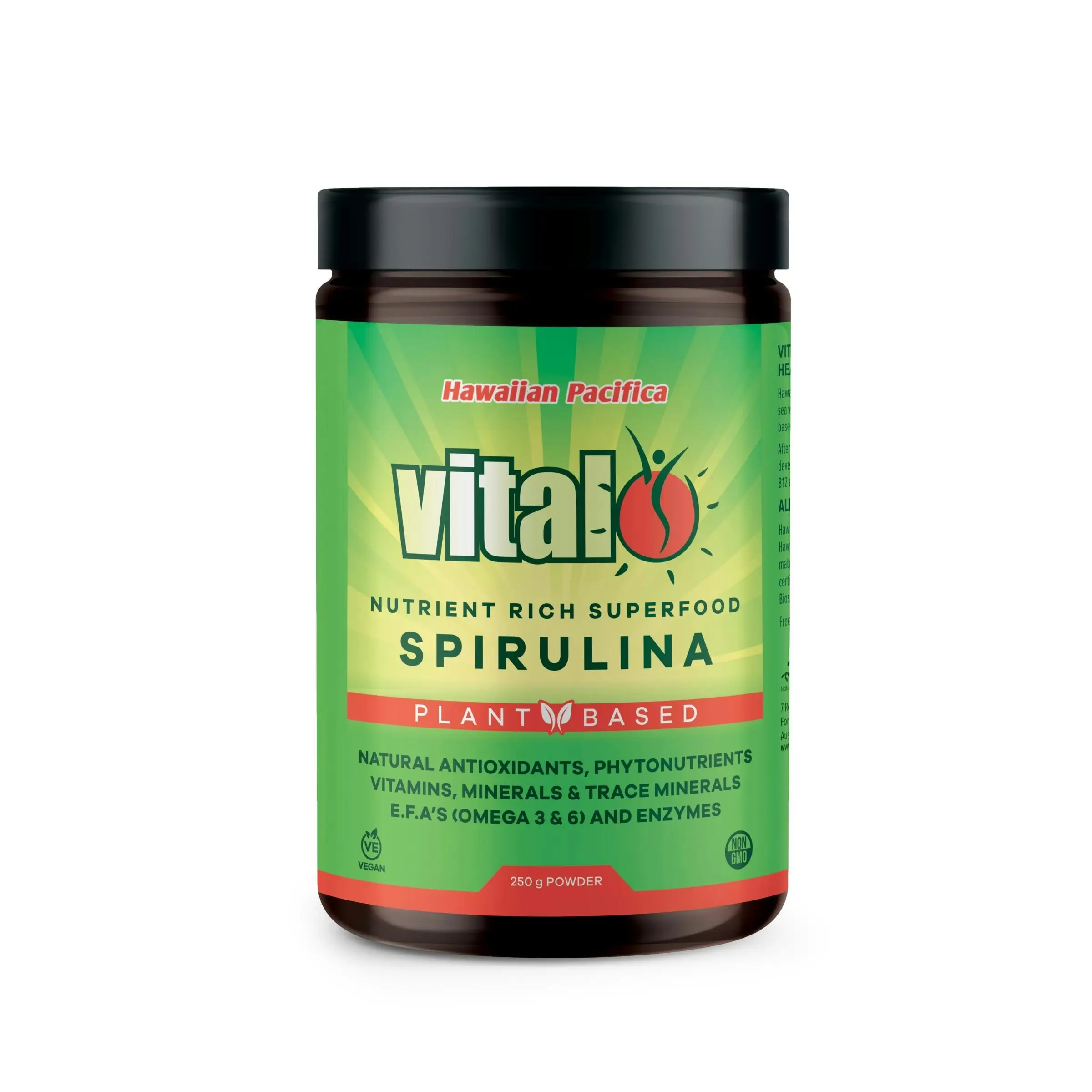 Vital Plant Based Hawaiian Pacifica Spirulina 250g