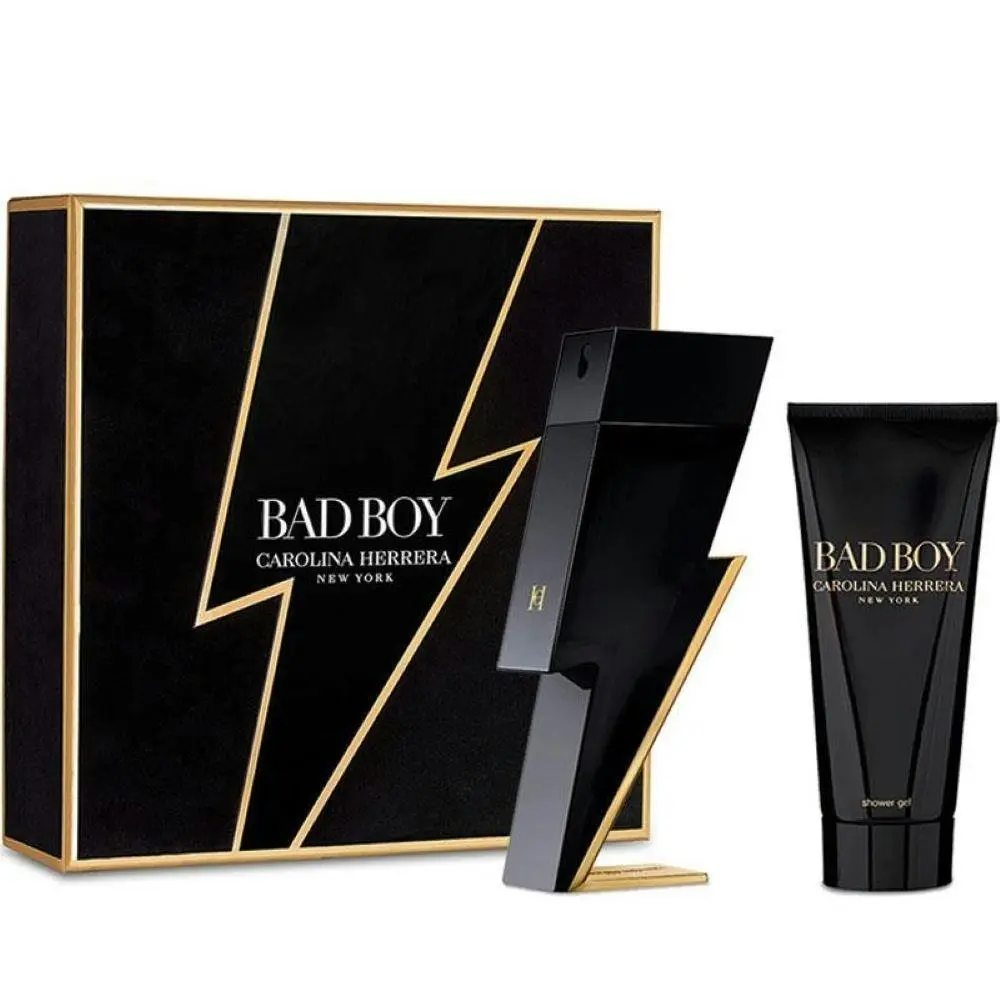 Carolina Herrera Bad Boy Set Eau De Toilette 100ml 2 Piece Gift Set