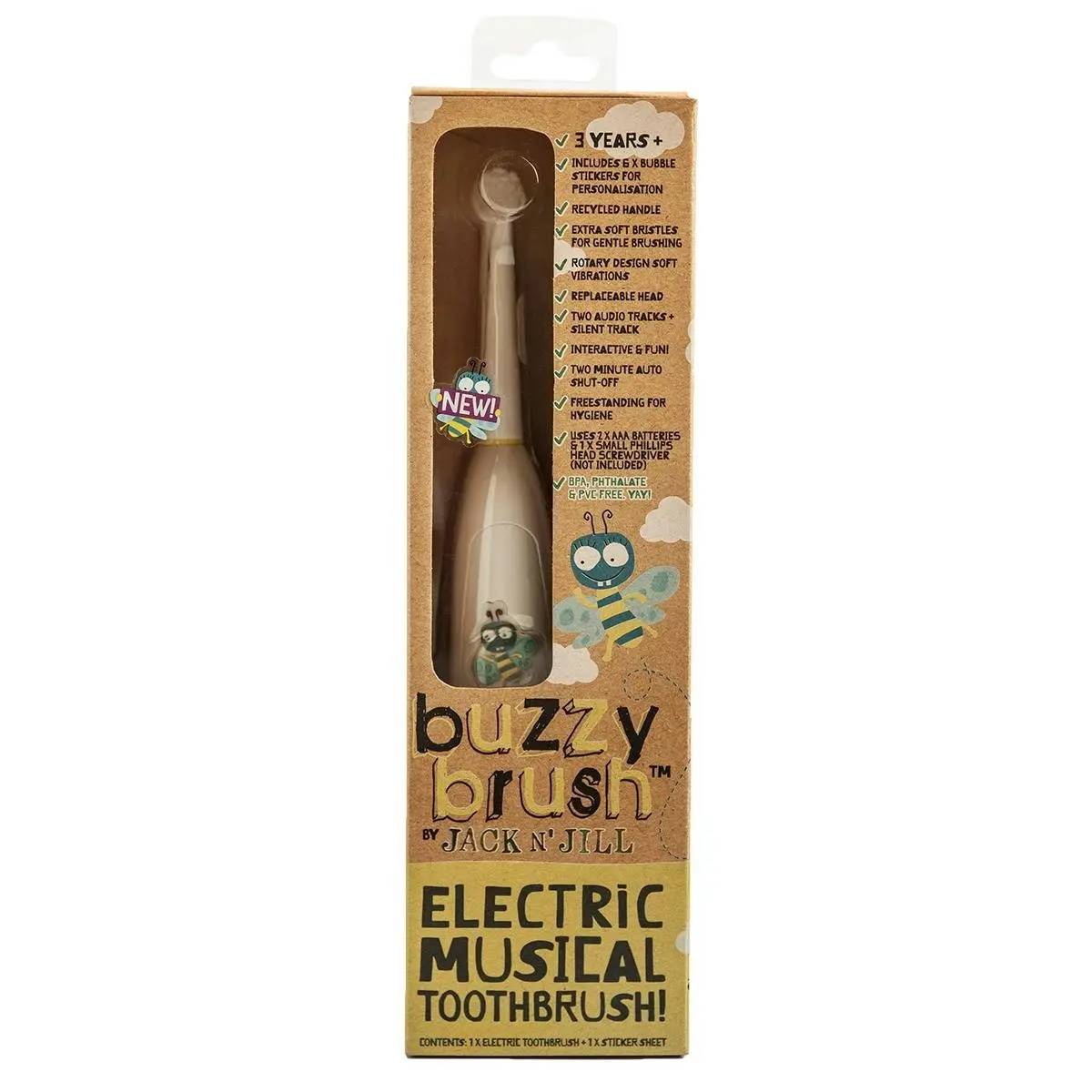 Jack N' Jill Buzzy Musical Electric Toothbrush