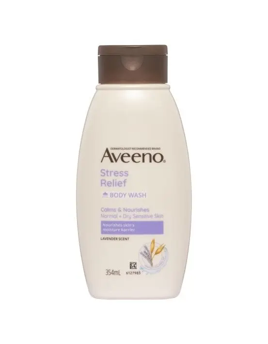 Aveeno Stress Relief Lavender Scented Body Wash 354mL