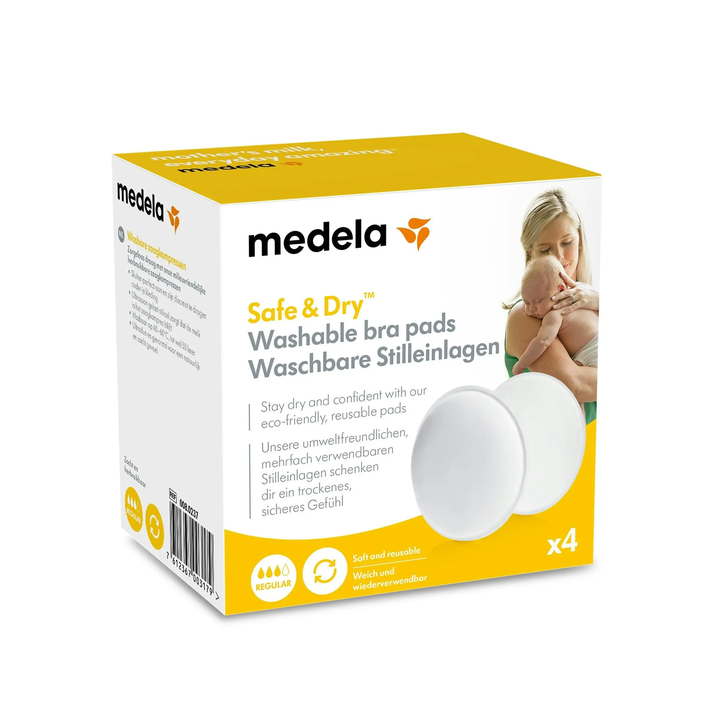 Medela Washable Bra Pads 4 Pack