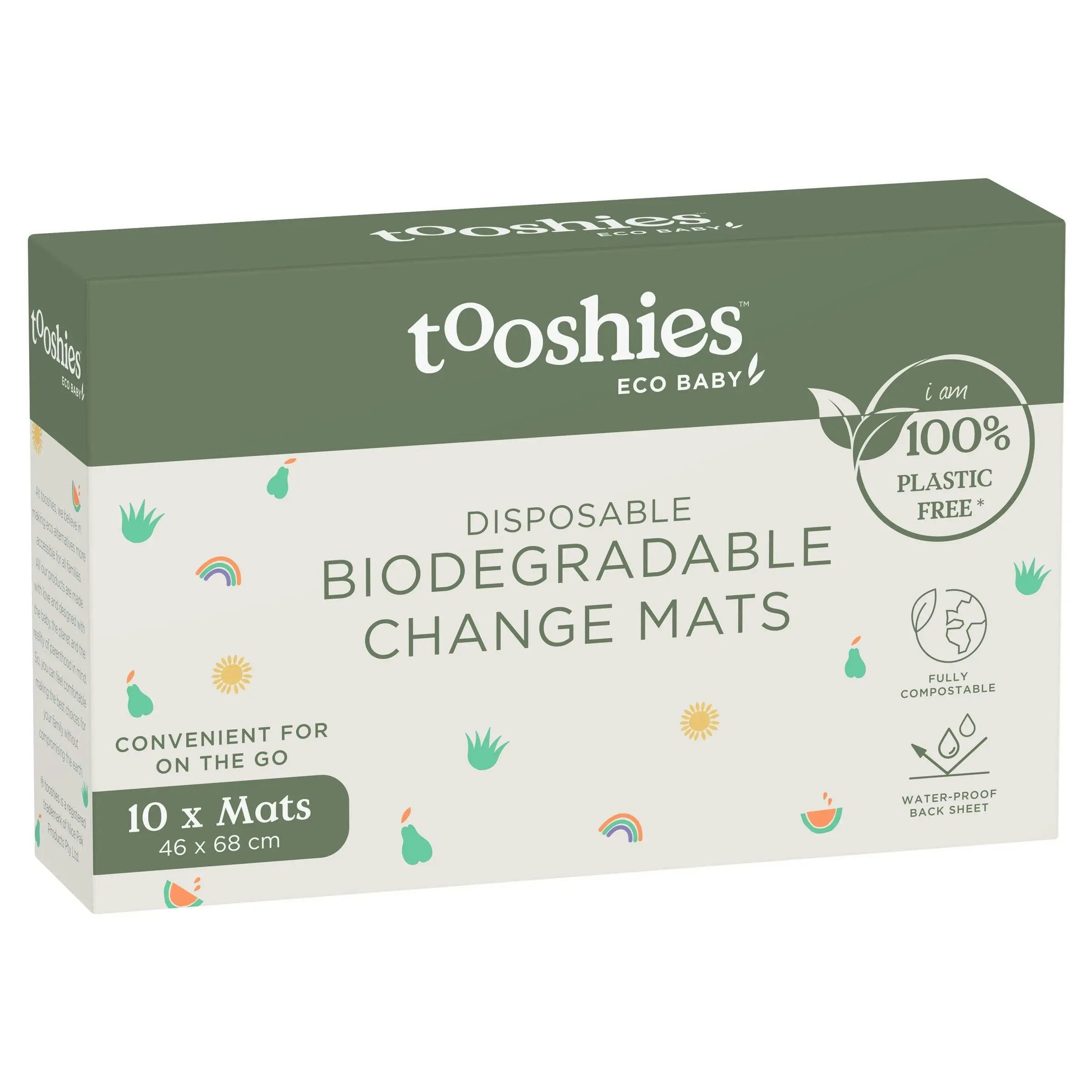 Tooshies Biodegradable Change Mats 10 Pack