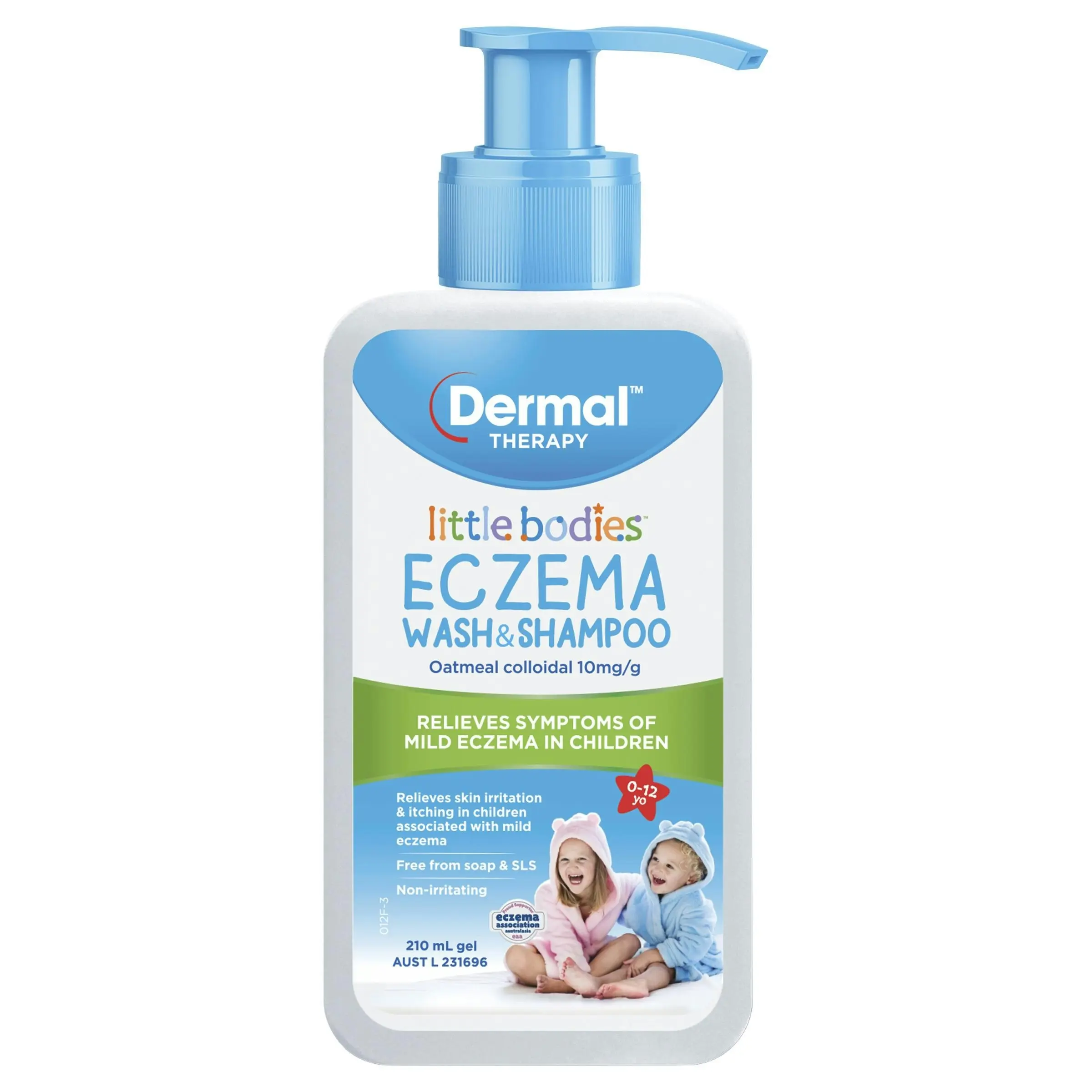 Little Bodies Eczema Wash & Shampoo Bottle With Pump 210mL