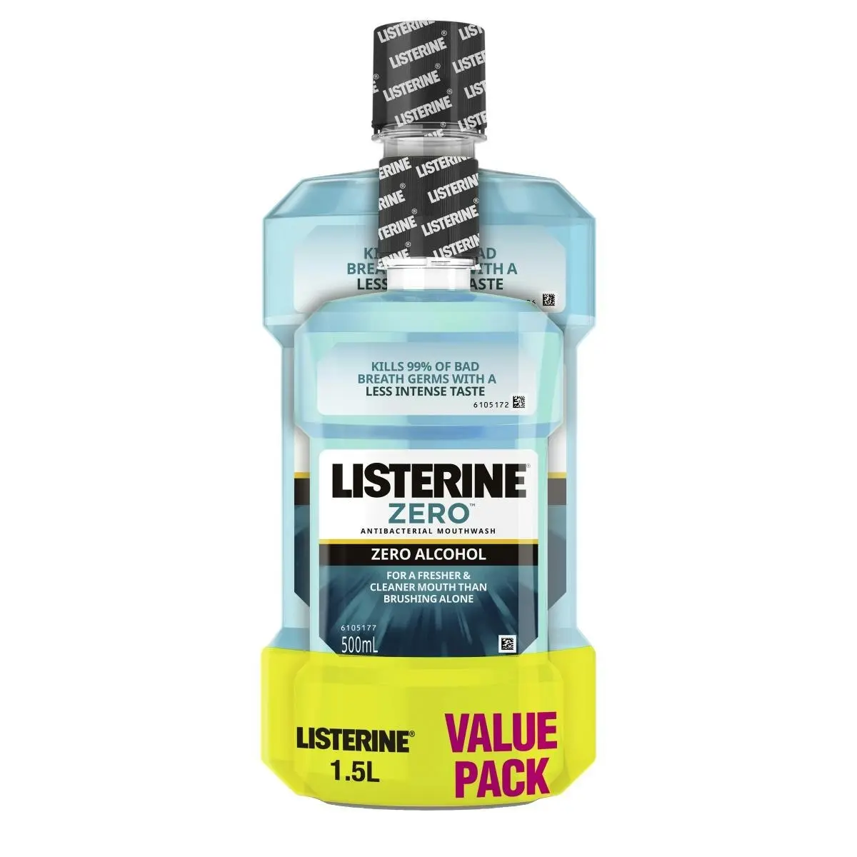 Listerine Mouthwash Zero 1l + 500ml Value Pack