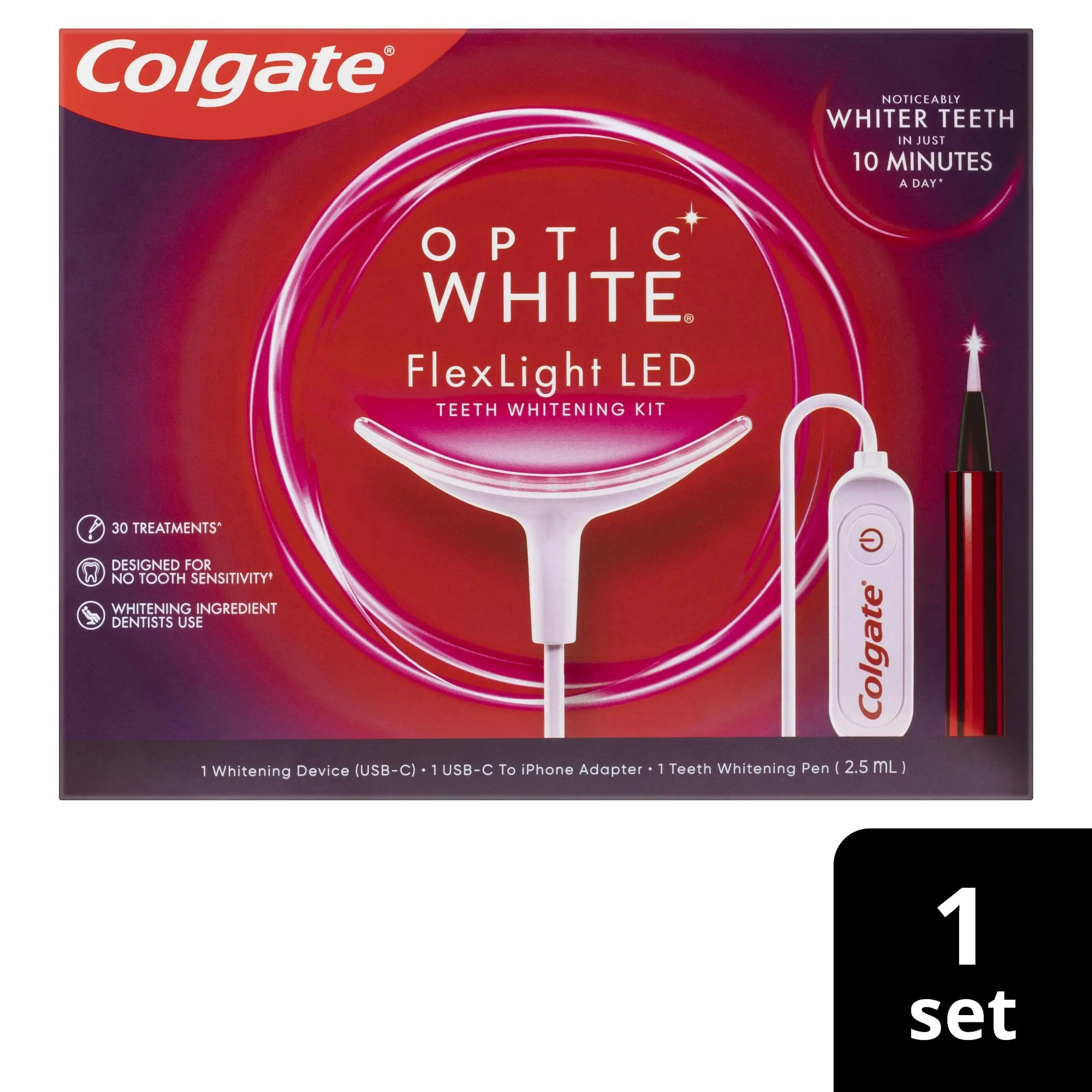 Colgate Optic White FlexLight LED Teeth Whitening Device