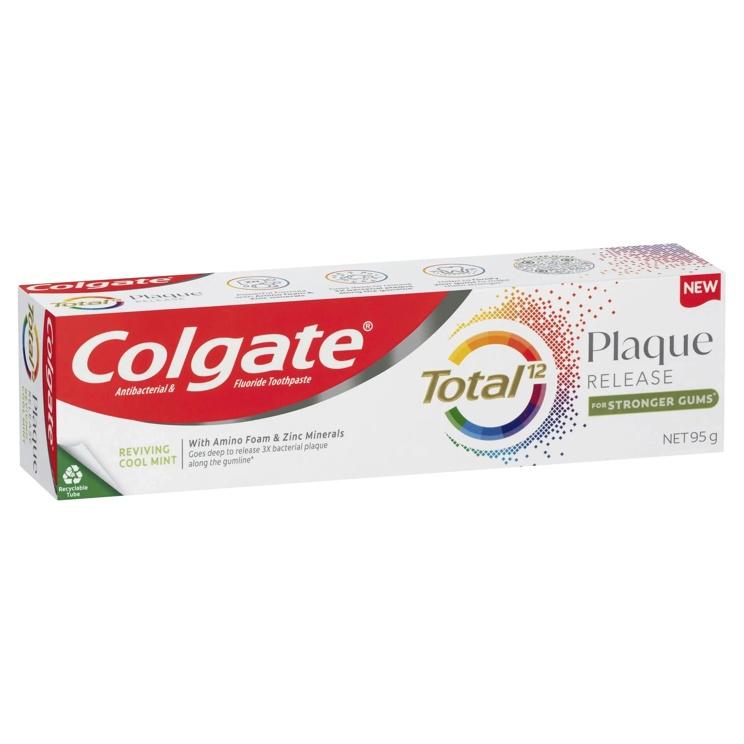 Colgate Total Plaque Release Cool Mint Toothpaste 95g