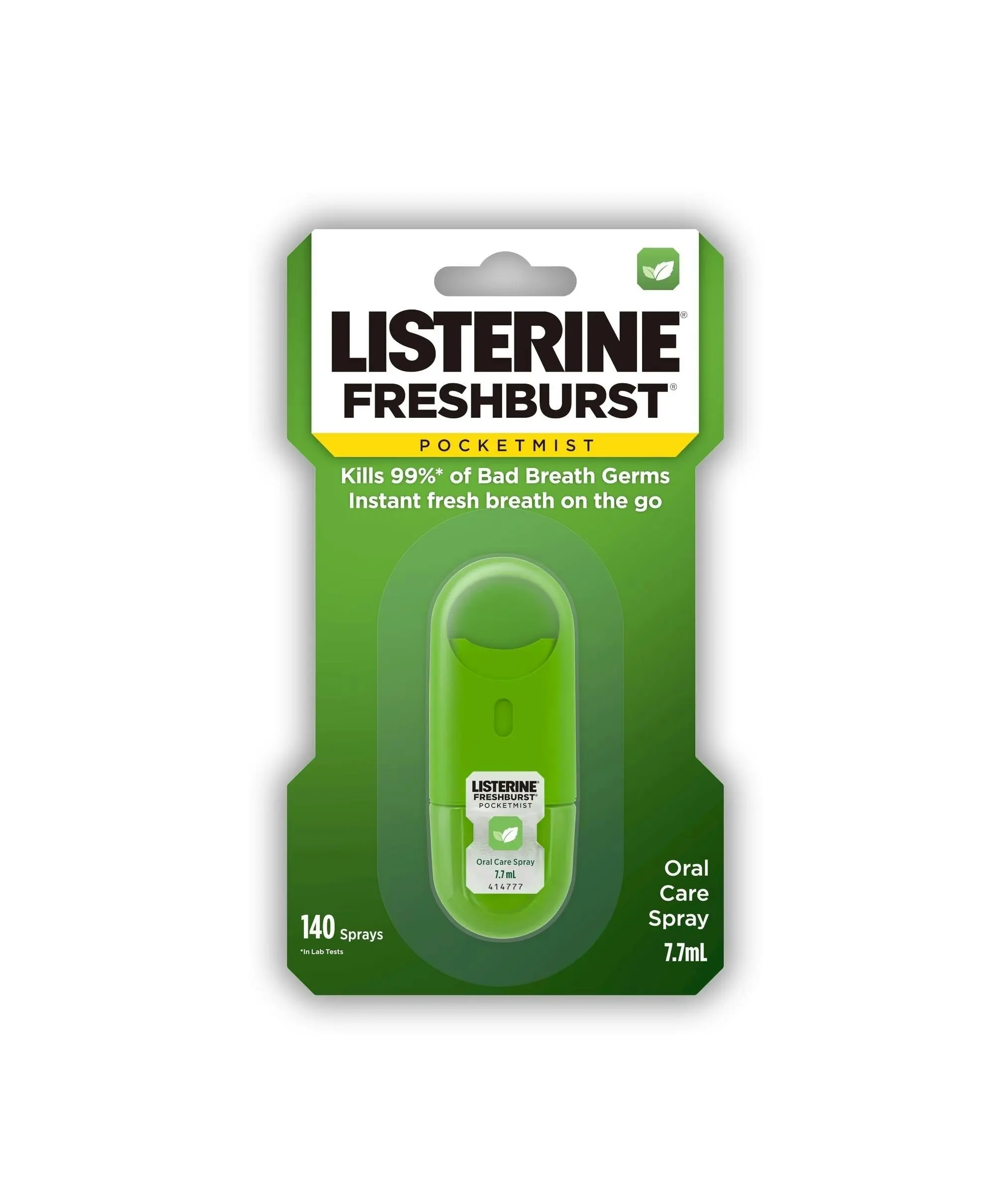 Listerine Pocketmist Oral Care Spray Freshburst 7.7ml