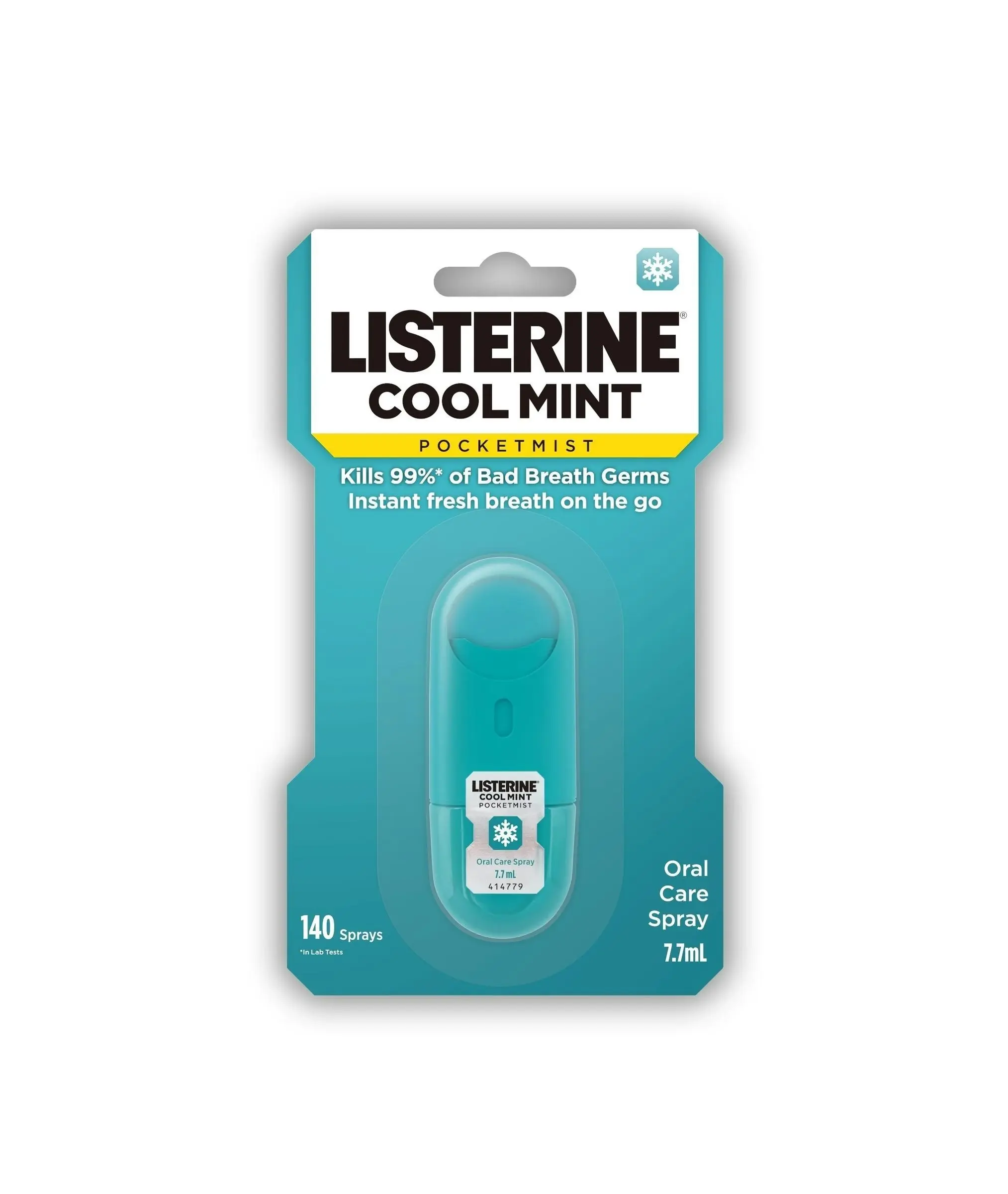 Listerine Pocketmist Oral Care Spray Cool Mint 7.7ml