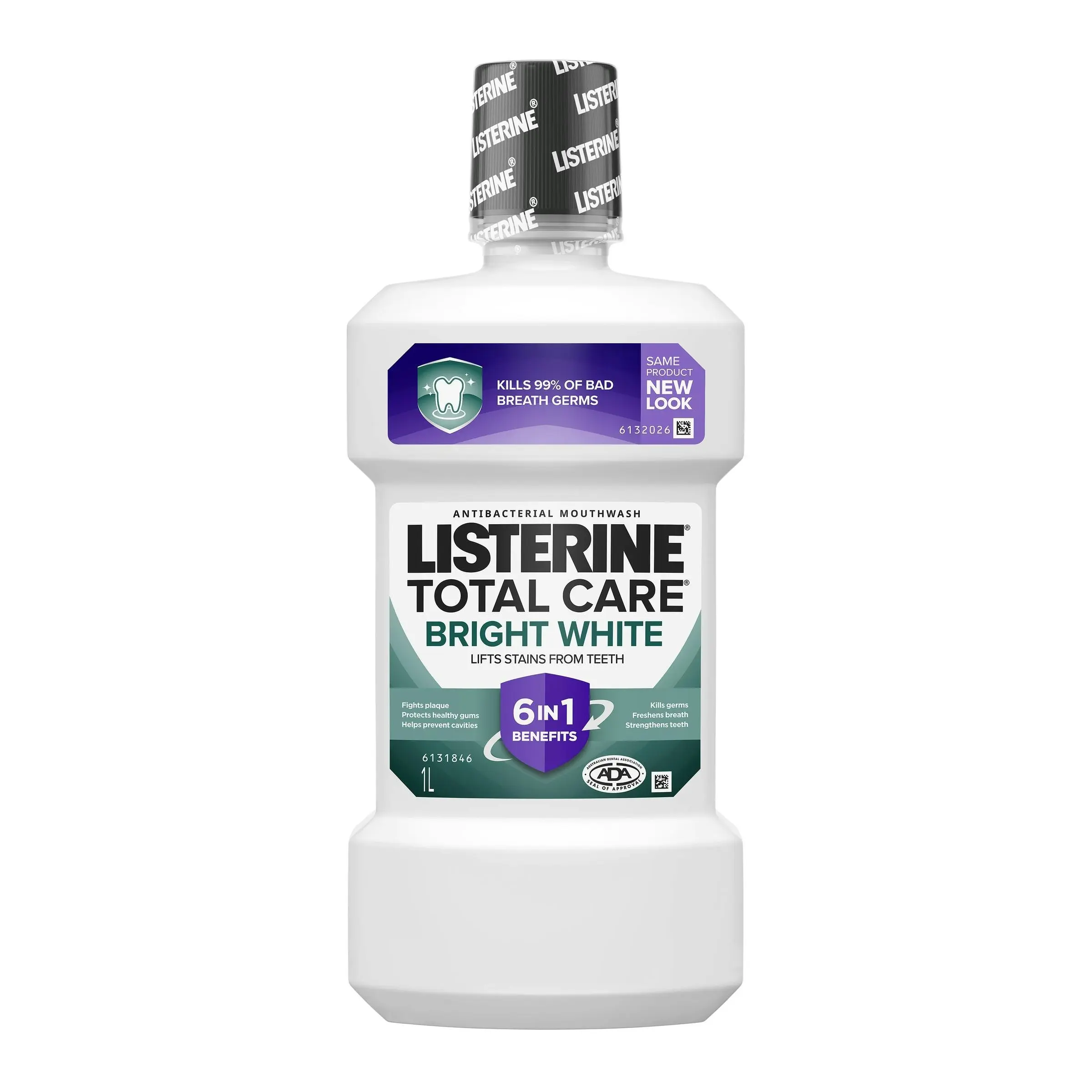 Listerine Mouthwash Bright White  1l