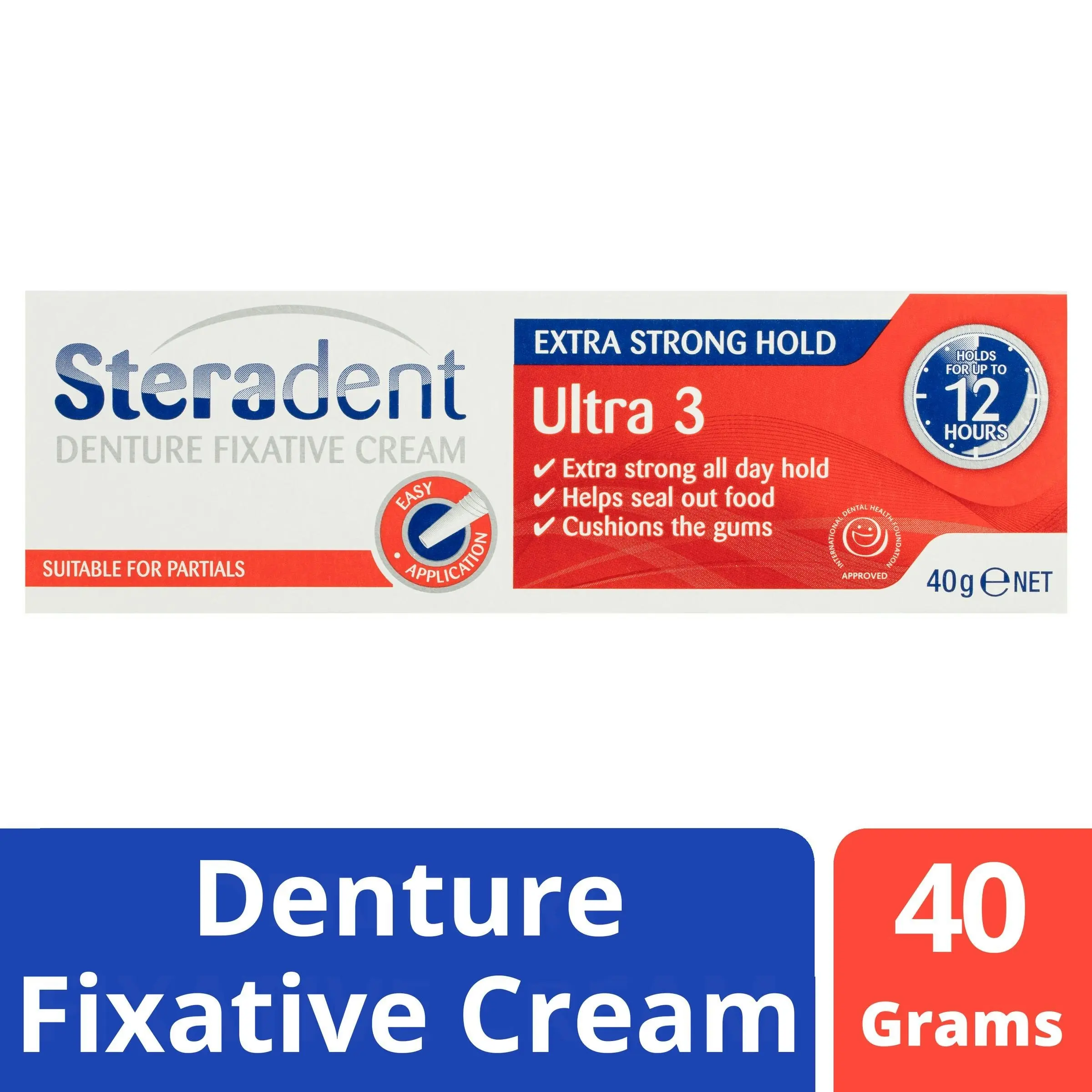 Steradent Ultra 3 Denture Fixative Cream 40g