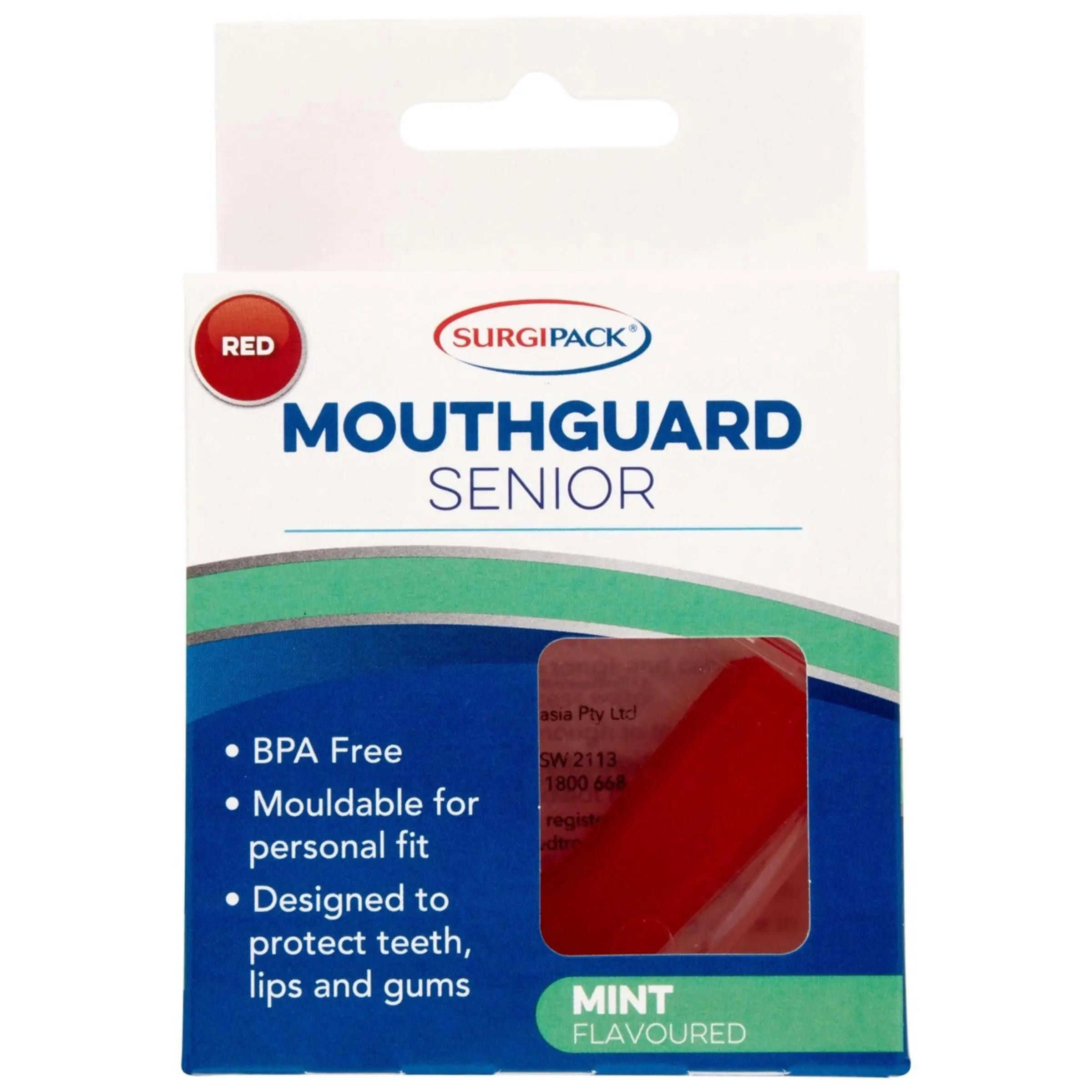 SurgiPack Senior Mouthguard Red