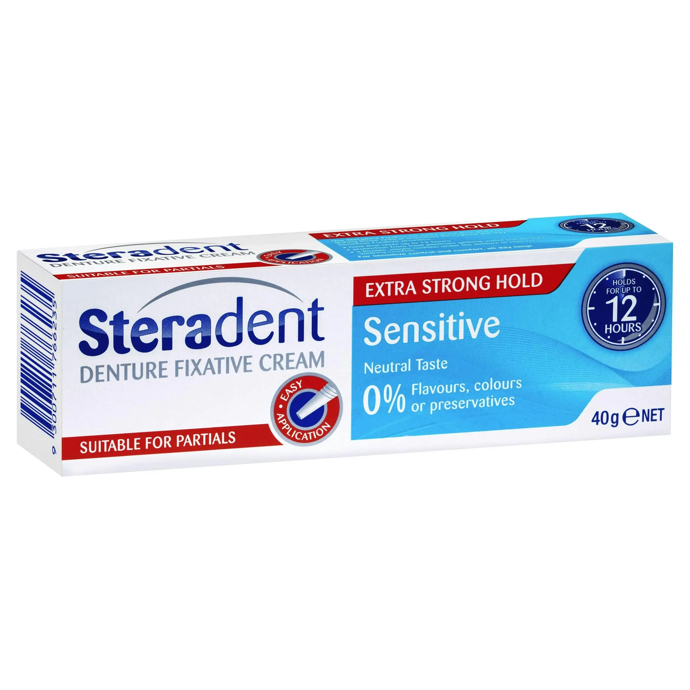 Steradent Sensitive Denture Fixative Cream 40g