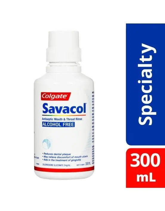 Colgate Savacol Alcohol Free Mouth Rinse 300ml