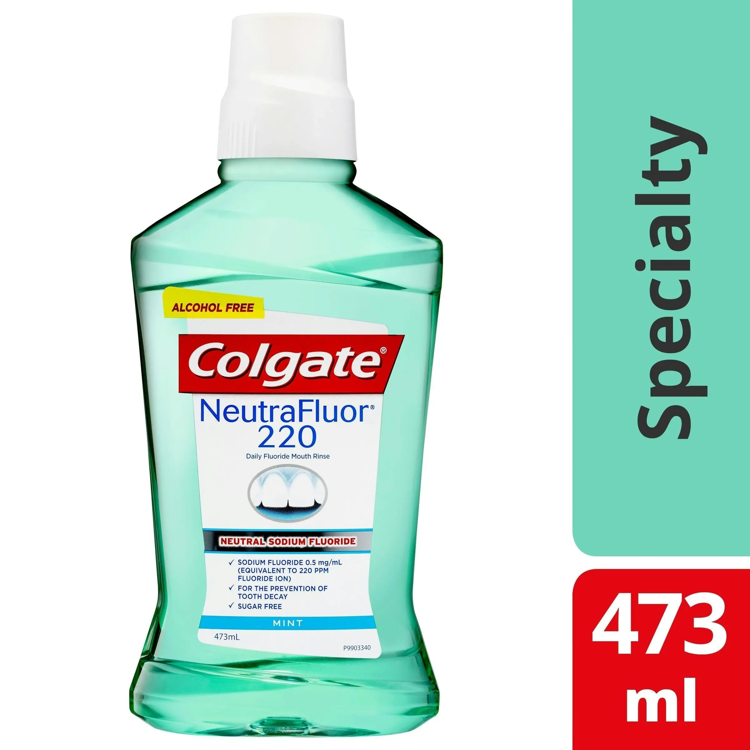 Colgate NeutraFluor 220 Alcohol Free Mouth Rinse Mint 473ml