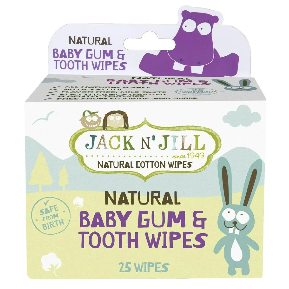 Jack N' Jill Baby Gum & Tooth Wipes 25 Pack