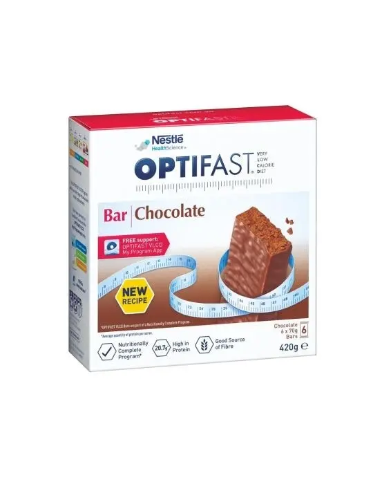 OPTIFAST VLCD Bar Chocolate 6 Pack 420g