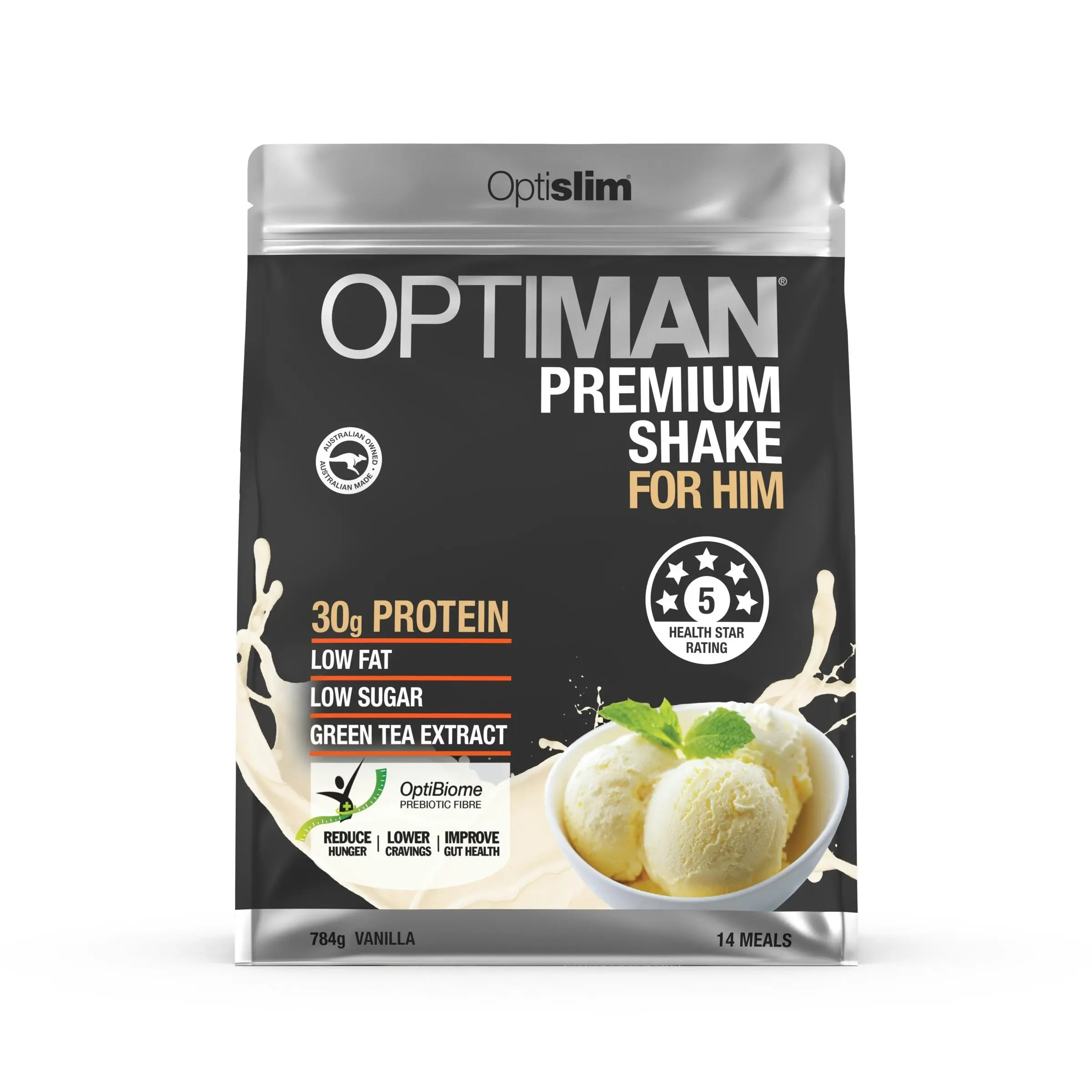 OptiSlim Optiman Premium Shake Vanilla 784g