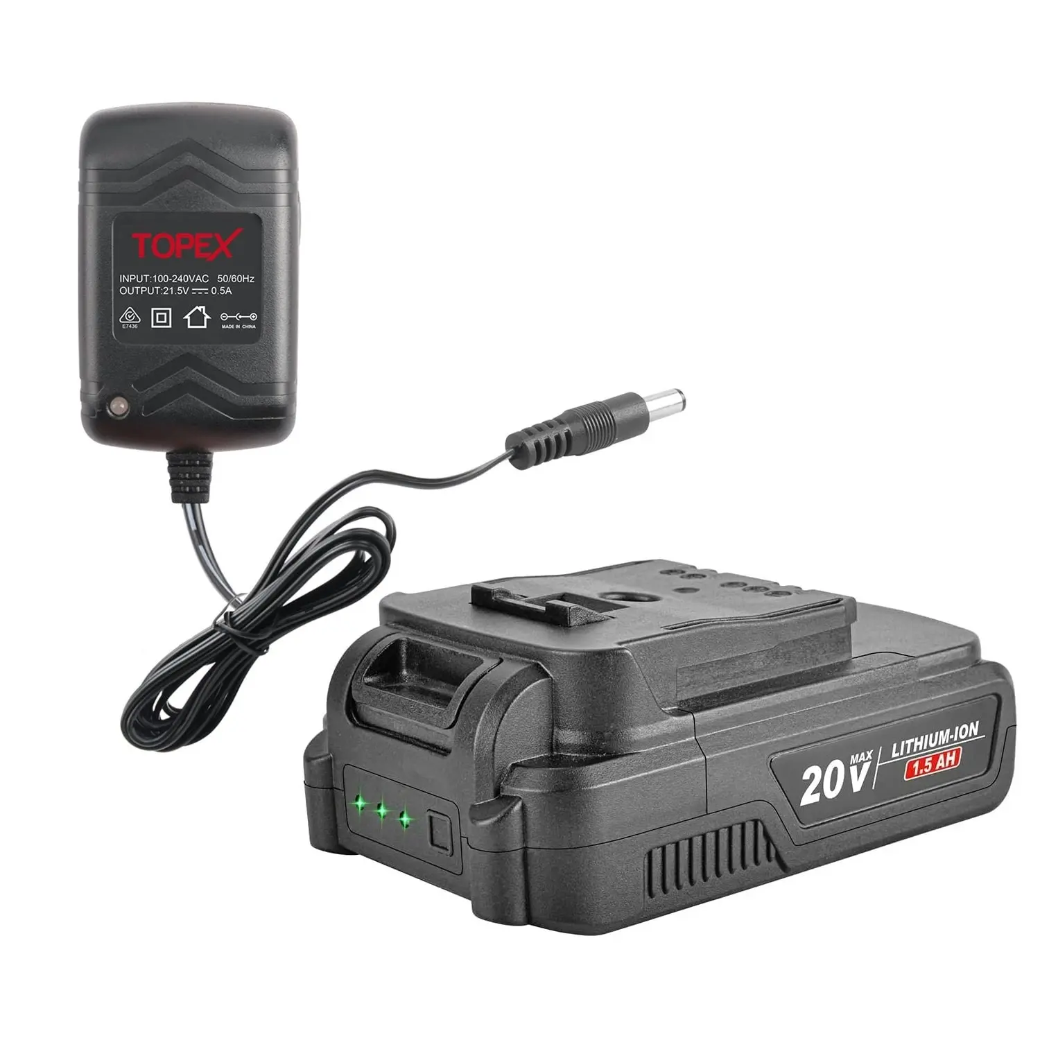 Topex 20V Lithium-Ion Batteries & SAA Approved Charger Kit