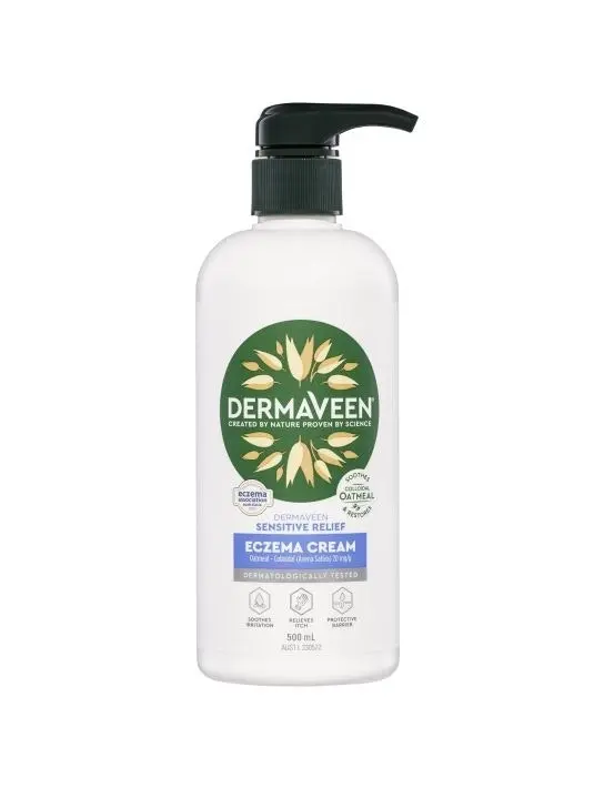 DermaVeen Sensitive Relief Eczema Cream 500mL