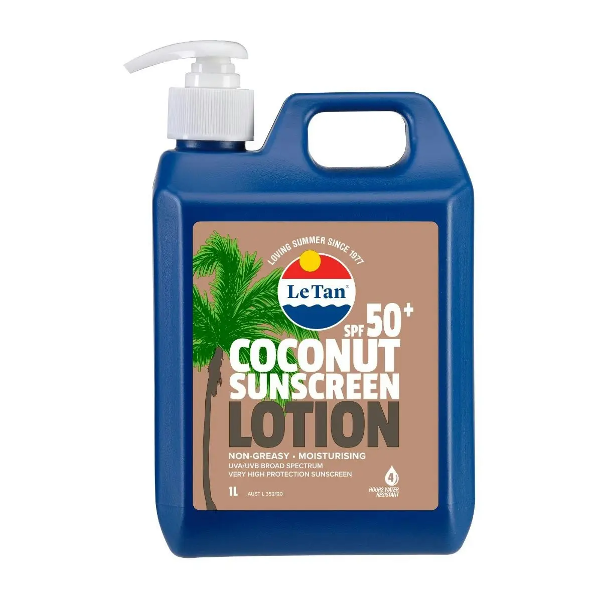 Le Tan Coconut SPF 50+ Lotion 1L