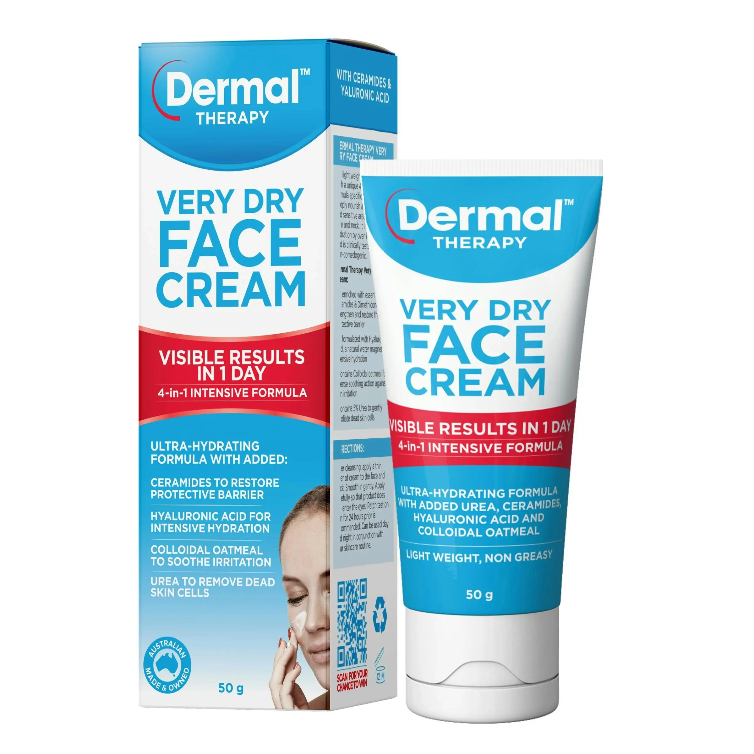 Dermal Therapy Very Dry Face Cream 50g