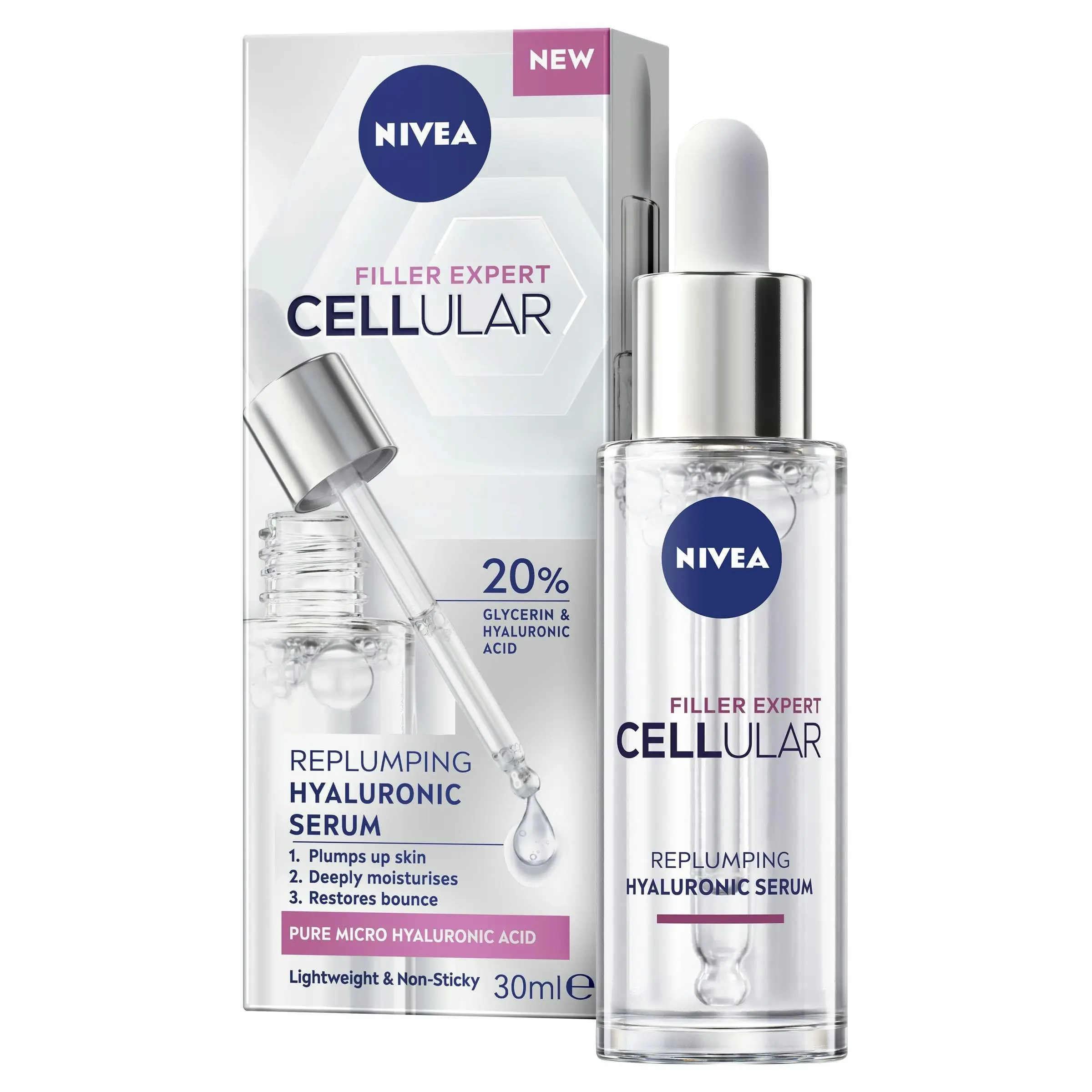 Nivea Cellular Filler Expert Replumping Hyaluronic Serum 30ml