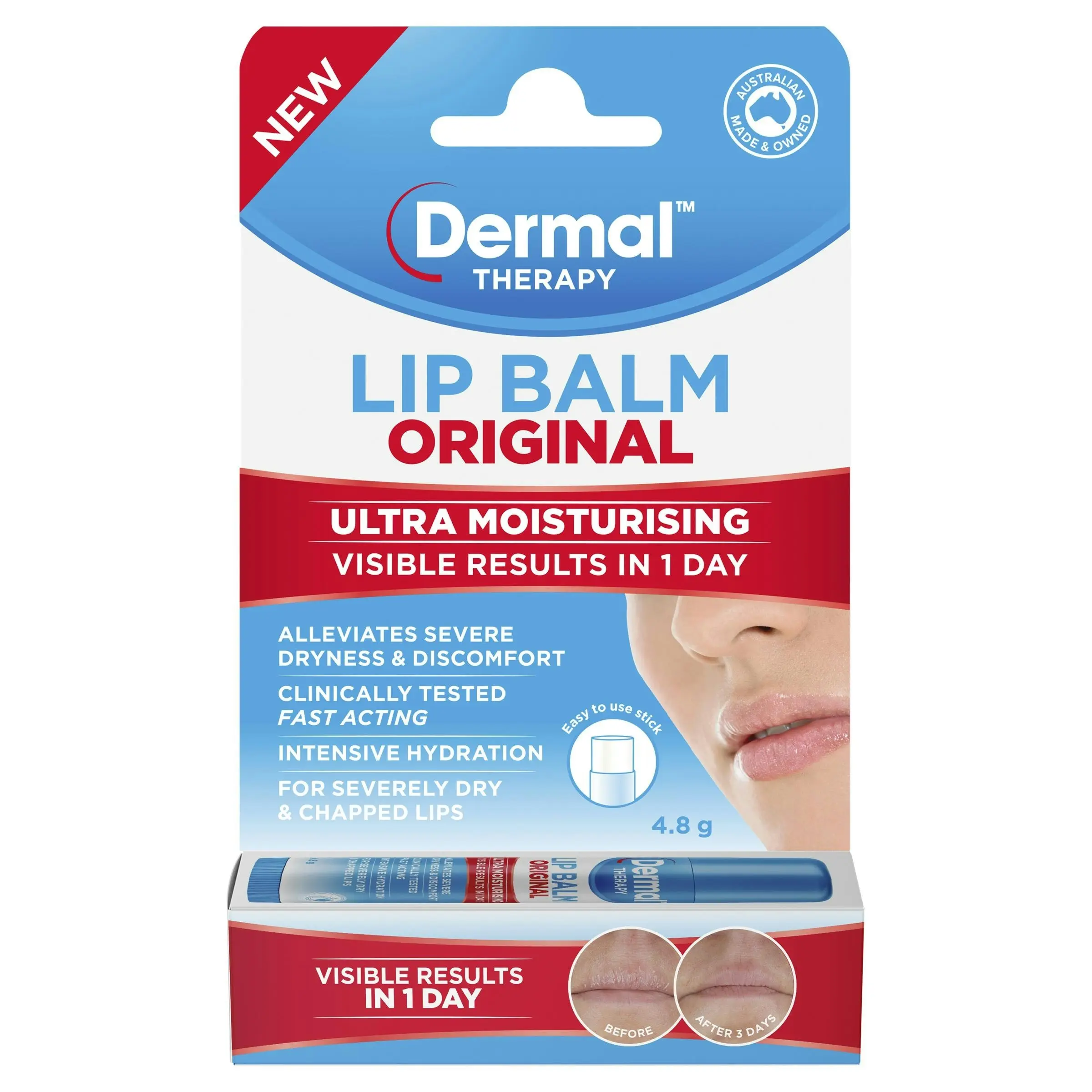 Dermal Therapy Lip Balm Stick 4.8g