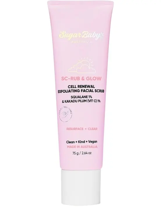 SugarBaby Sc-Scrub & Glow Cell Renewal Exfoliating Facial Scrub 75g