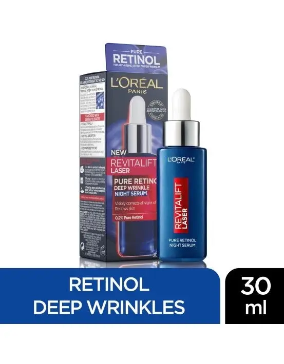 L'Oreal Revitalift Laser Pure Retinol Deep Wrinkle Night Serum 30ml