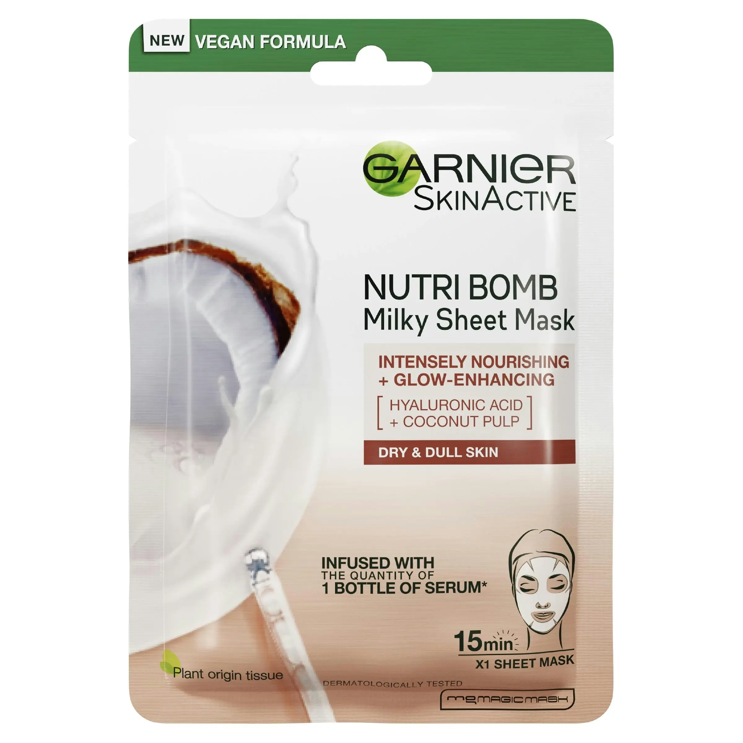 Garnier Nutri Bomb Milky Sheet Mask Hyaluronic Acid + Coconut Milk