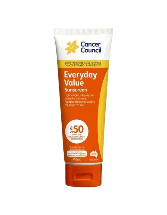 Cancer Council SPF 50+ Everyday Value Sunscreen 110ml