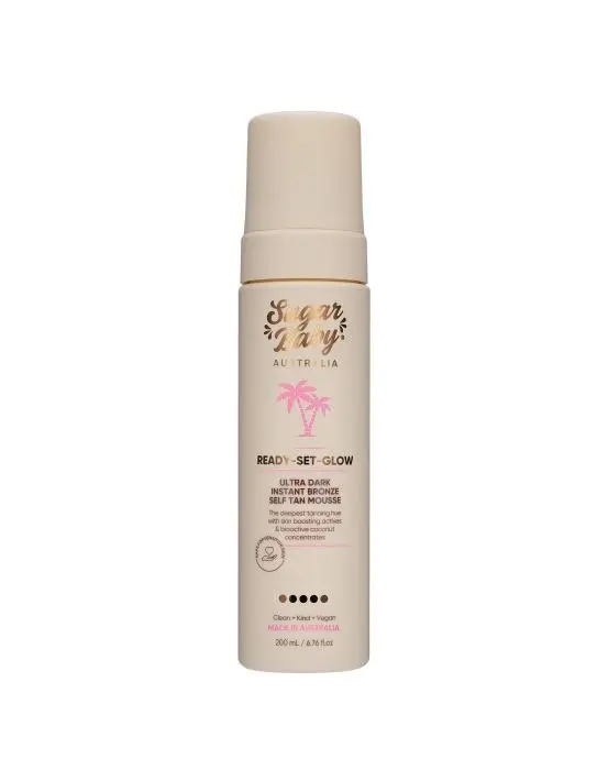 SugarBaby Ready Set Glow Ultra Dark Instant Bronze Self Tan Mousse 200ml