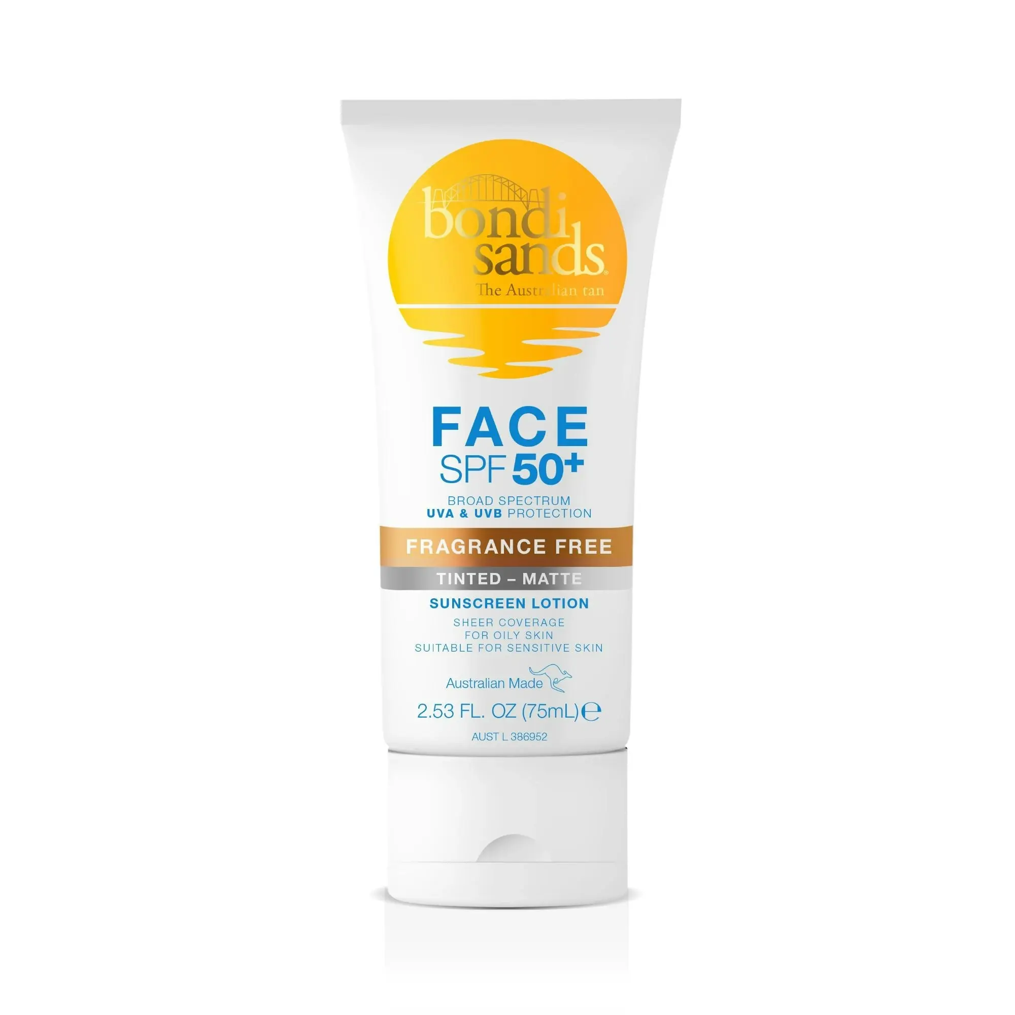 Bondi Sands Face SPF50+ Matte Tinted Sunscreen Lotion 75ml