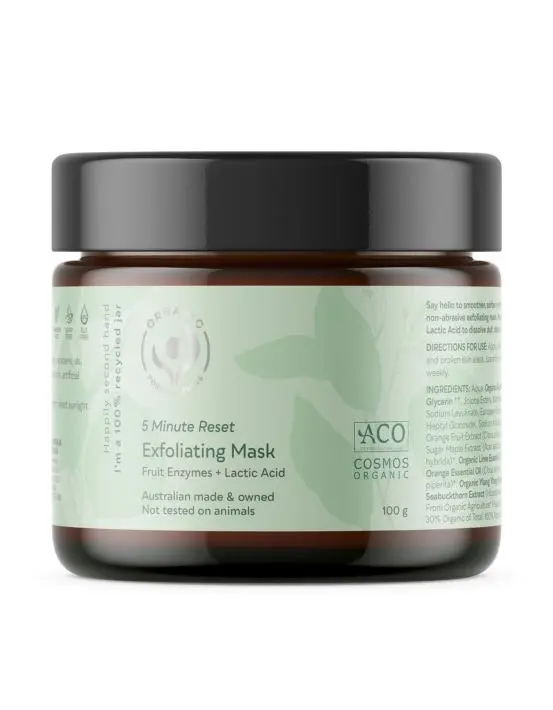 Organic Formulations 5 Minute Reset Exfoliating Mask 100g