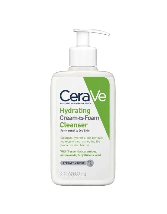 CeraVe Hydrating Cream To Foam Cleanser 236ml