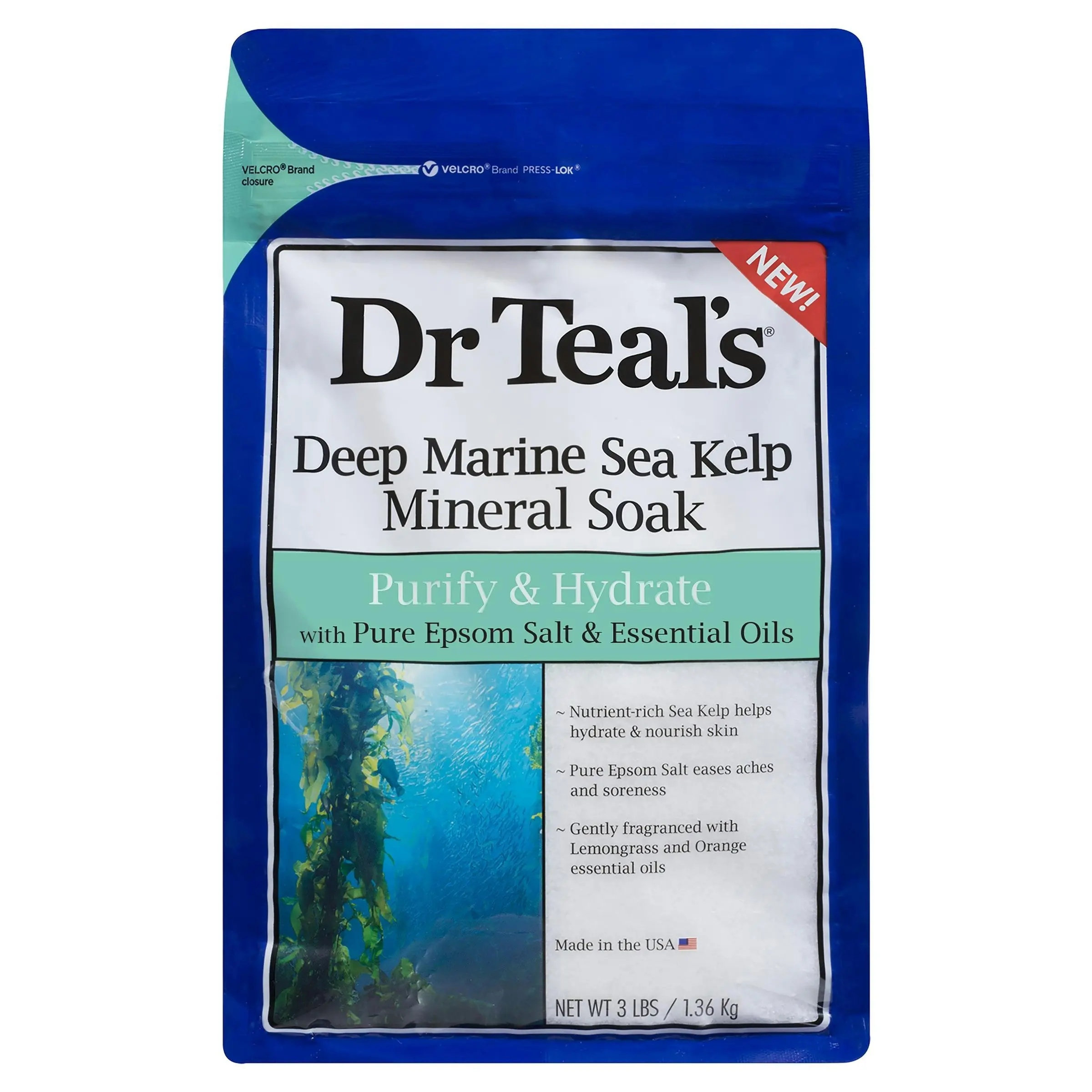 Dr Teal's Epsom Salt Deep Marine Sea Kelp 1.36kg