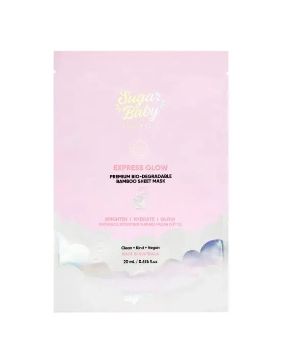 Sugar Baby Express Glow Single Sheet Mask 20ml