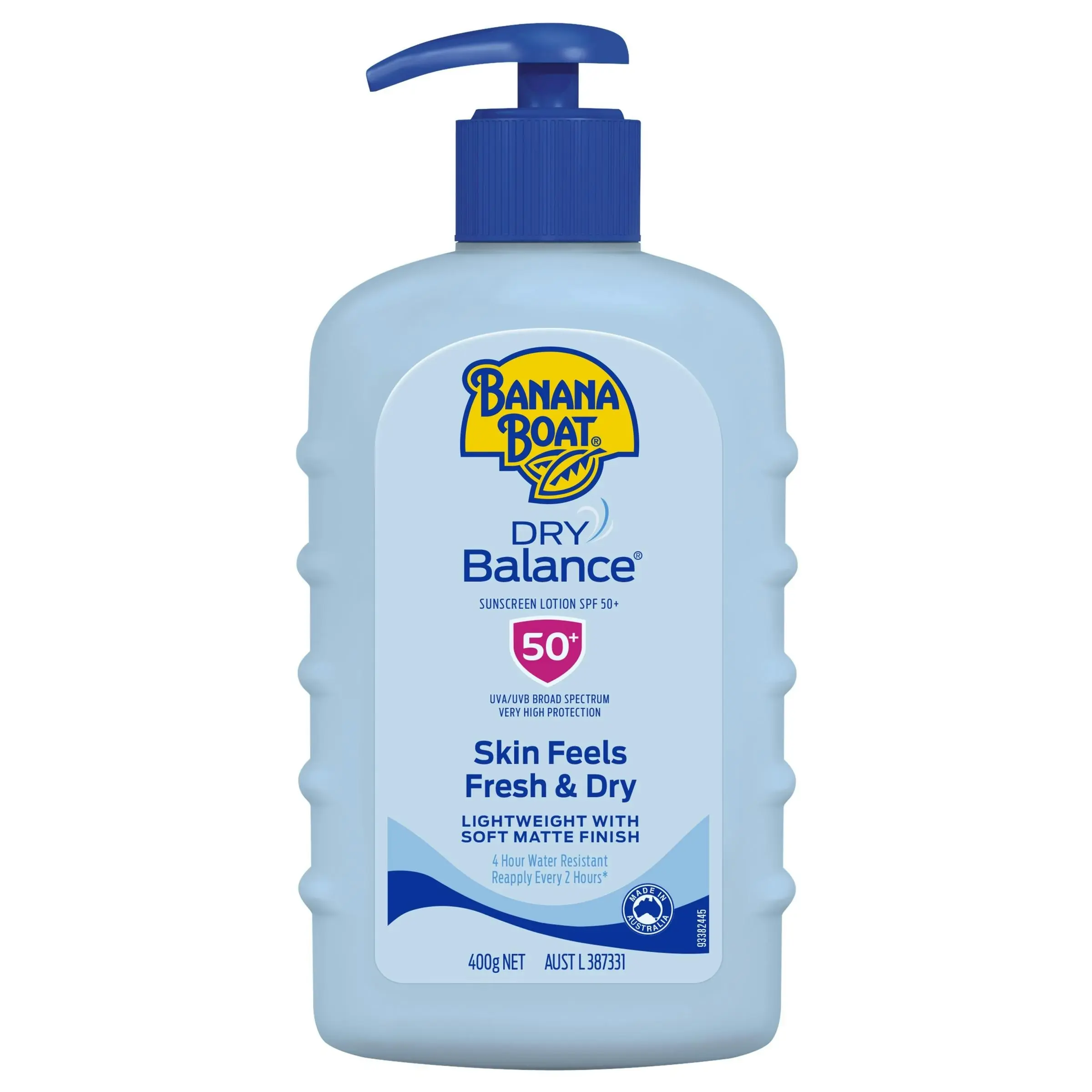 Banana Boat SPF 50+ Dry Balance Sunscreen Lotion 400g