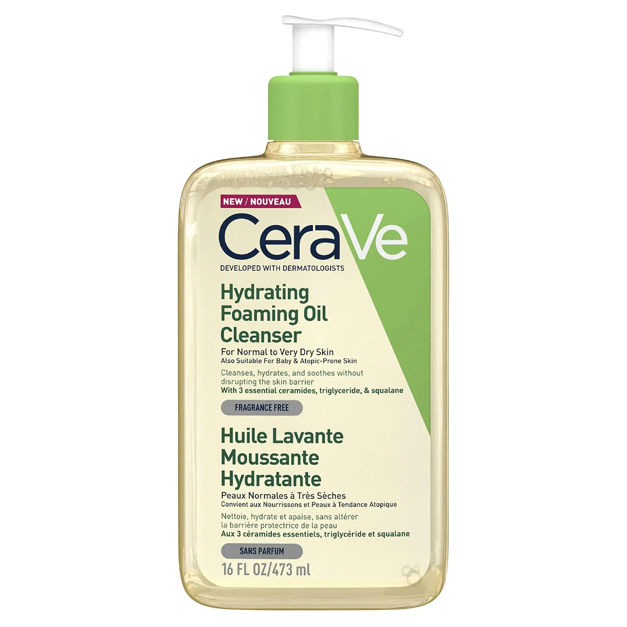 CeraVe Hydrating Foaming Oil Cleanser 473ml