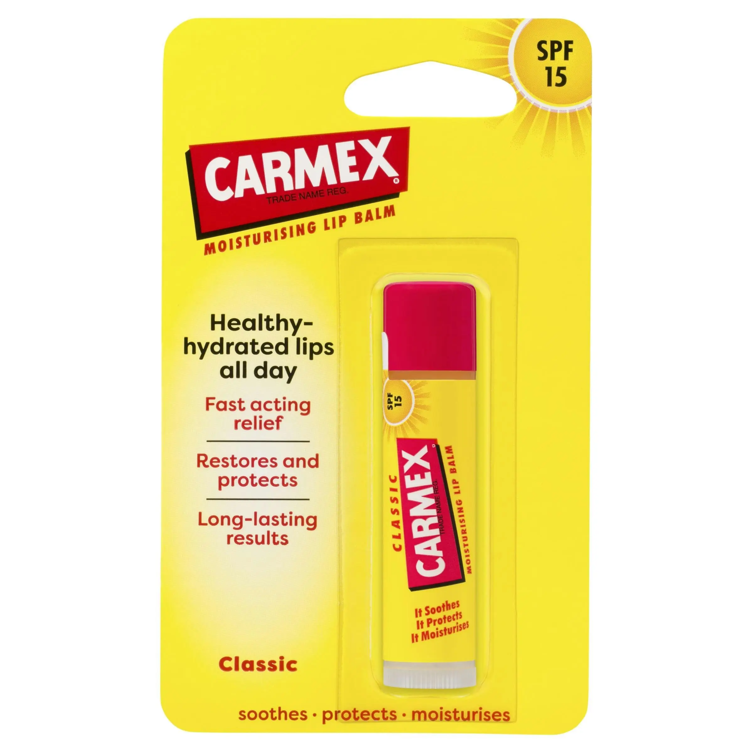 Carmex Lip Balm Original Click Stick SPF15 4.25g