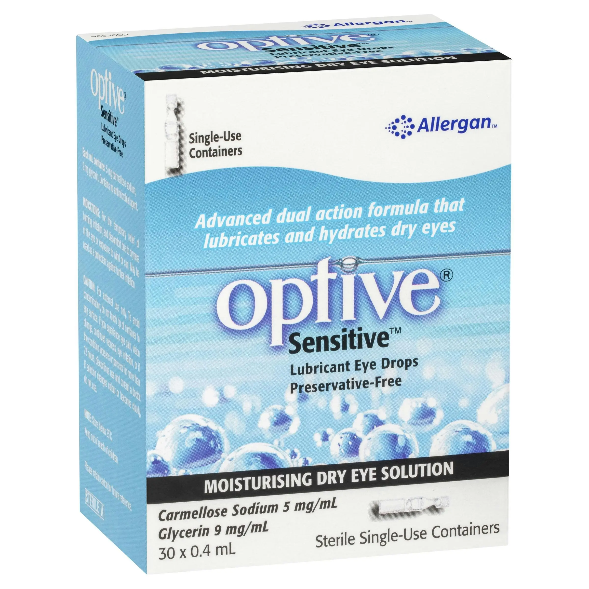 OPTIVE Sensitive Lubricant Eye Drops 30 x 0.4 mL