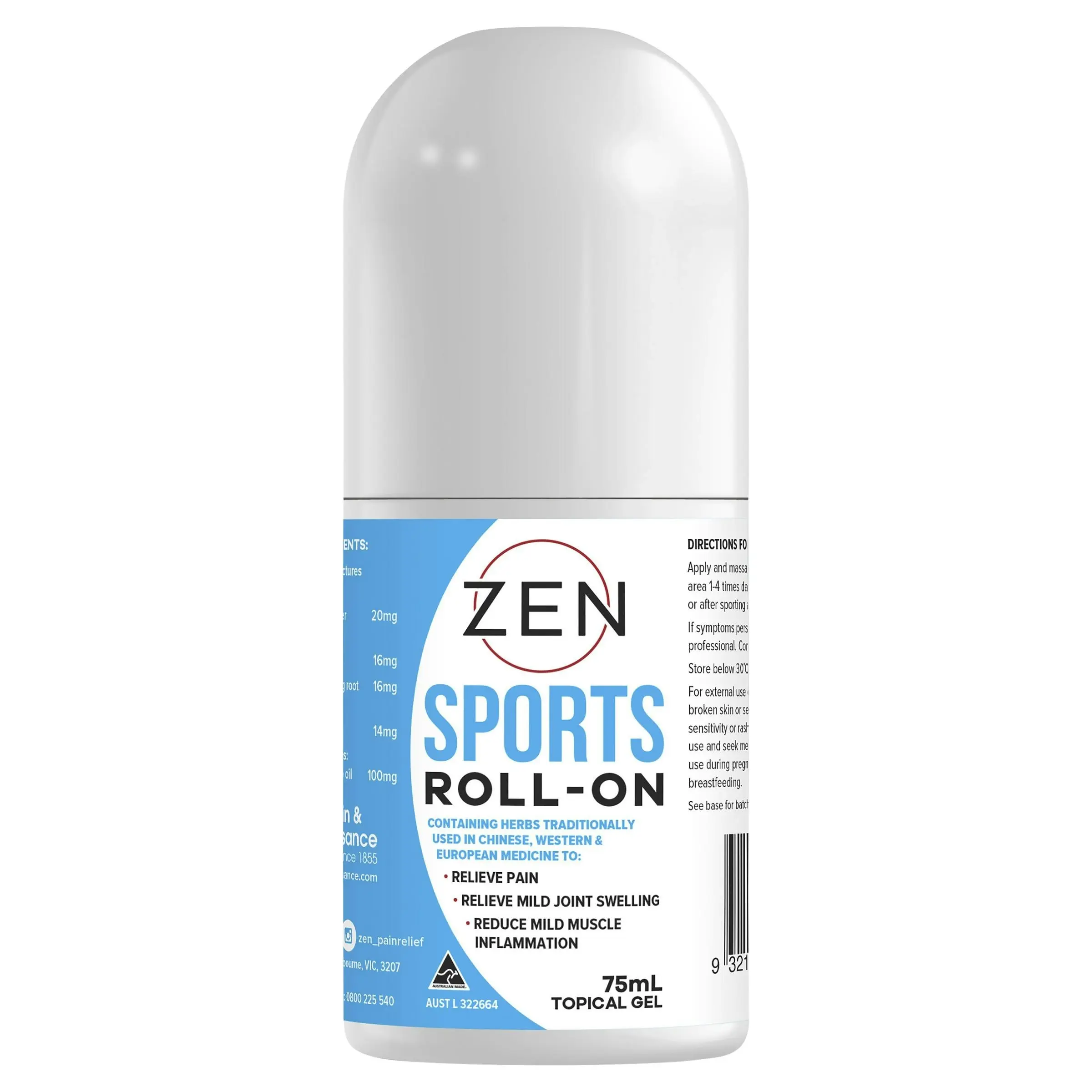 ZEN Sports Roll On 75ml