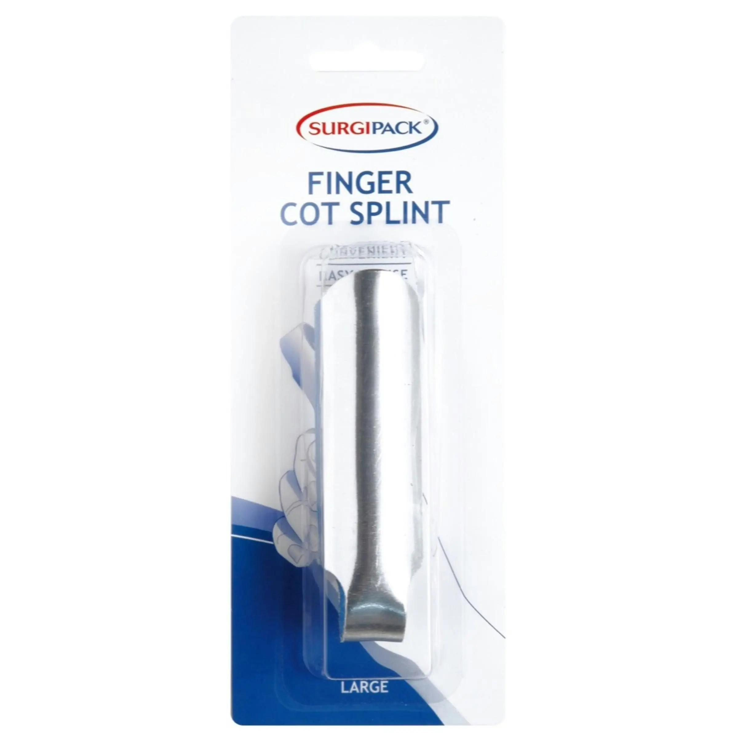 SurgiPack Finger Cot Splint Large