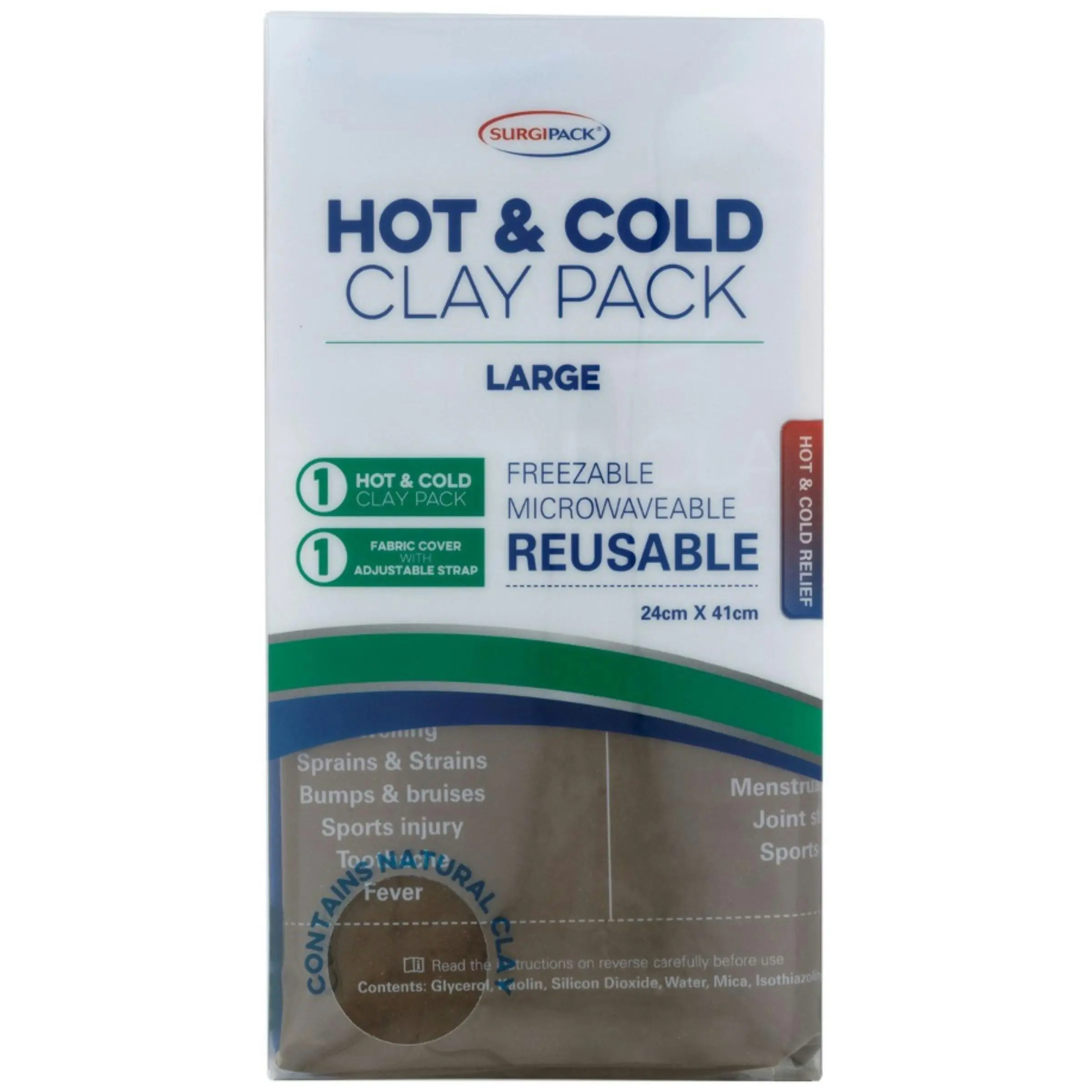 SurgiPack Clay Hot/Cold Pack Large